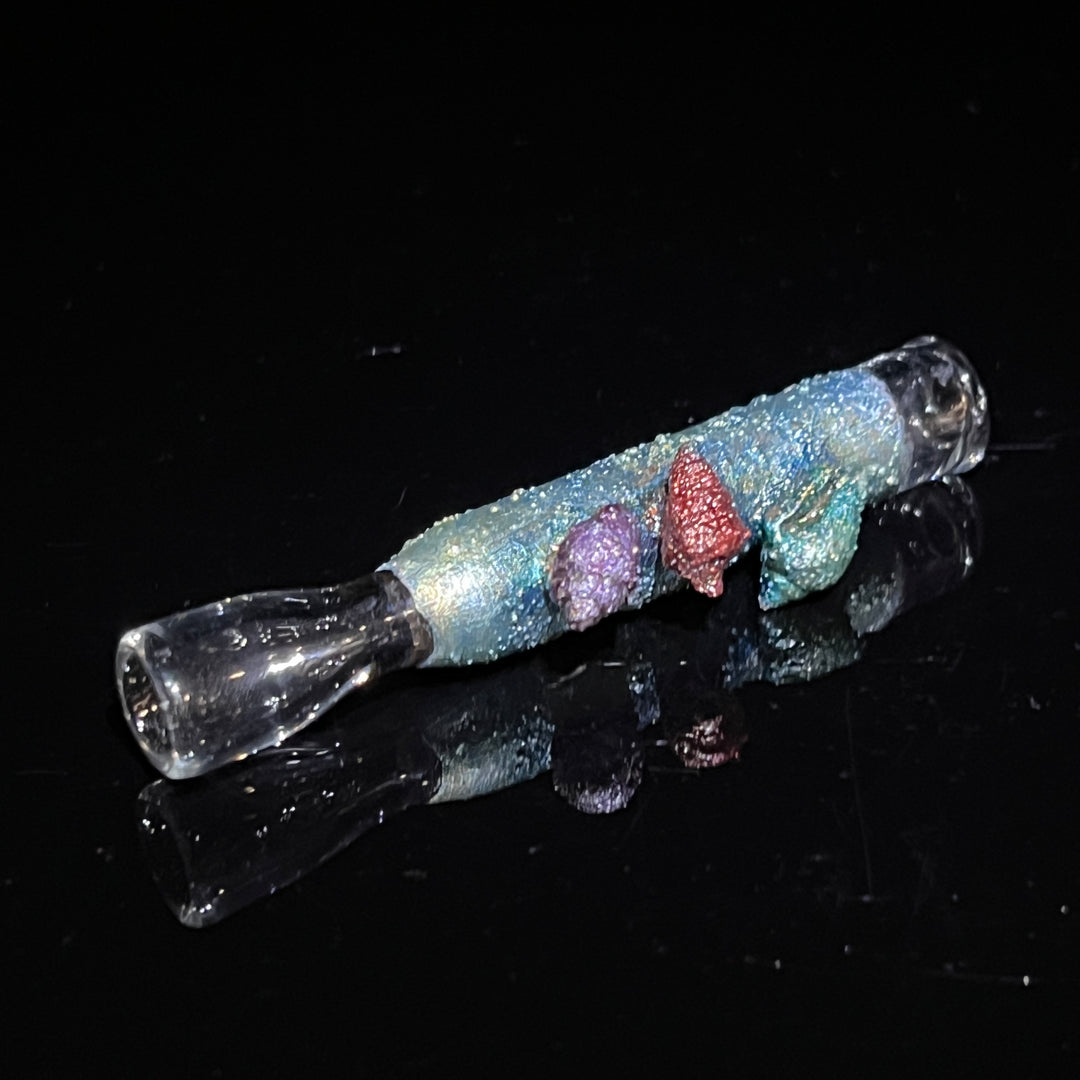 Sealife Chillum Glass Pipe Cherry Glass   