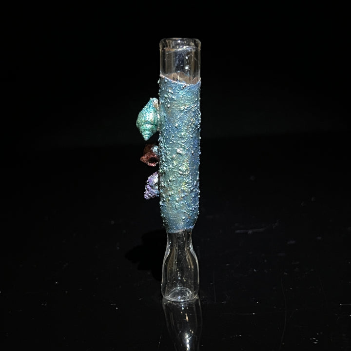 Sealife Chillum Glass Pipe Cherry Glass   