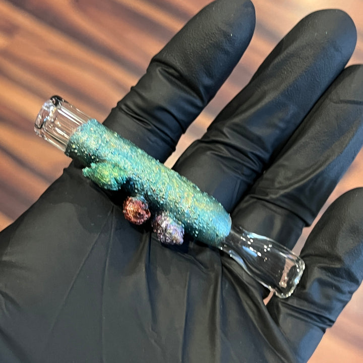 Sealife Chillum Glass Pipe Cherry Glass   