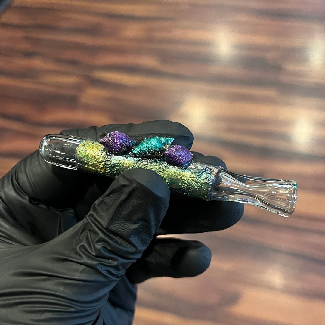 Sealife Chillum Glass Pipe Cherry Glass   