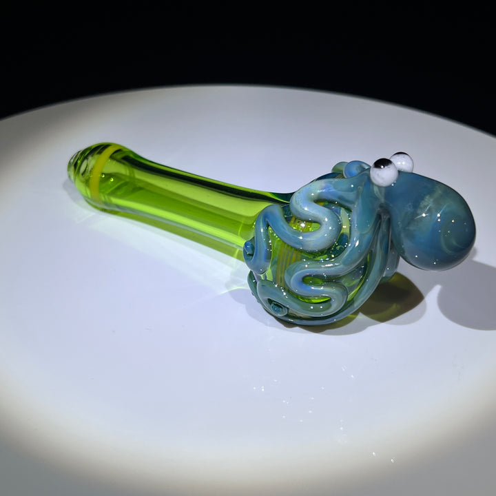 Green OctoPipe Glass Pipe Glass Distractions   