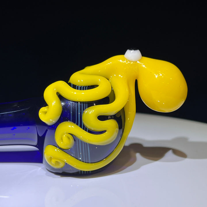 Yellow OctoPipe Glass Pipe Glass Distractions   