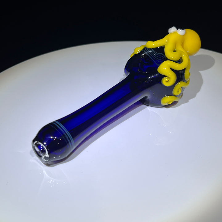 Yellow OctoPipe Glass Pipe Glass Distractions   