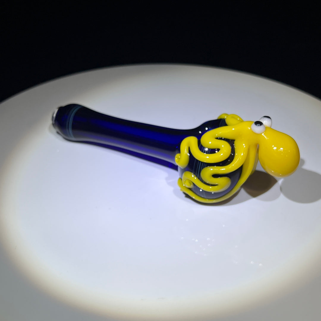 Yellow OctoPipe Glass Pipe Glass Distractions   