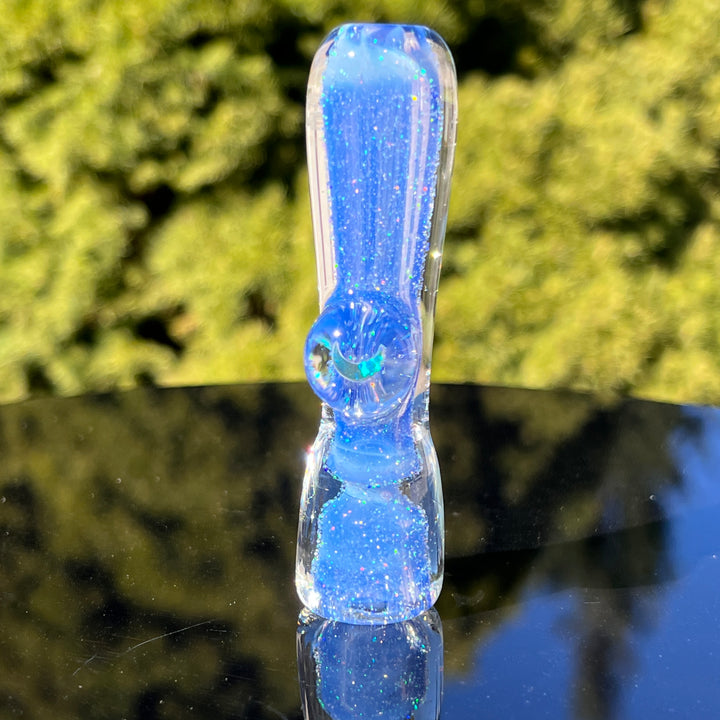 Crescent Moon Opal Portal Chillum 5 Glass Pipe Tako Glass   