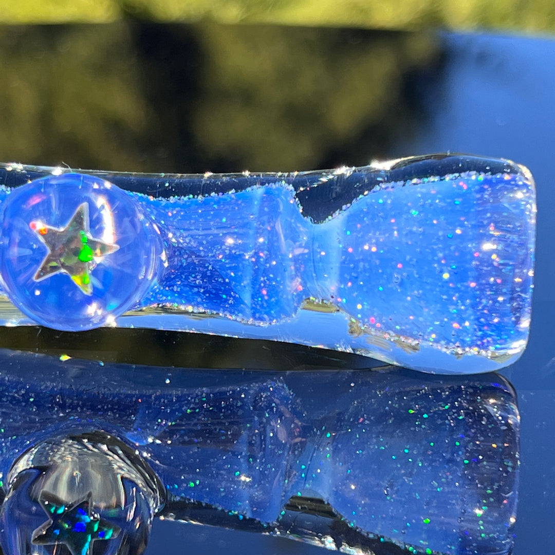 Black Star Opal Portal Chillum 6 Glass Pipe Tako Glass   