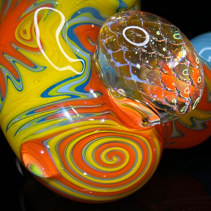 Cajun Honeycomb Sherlock 7 Glass Pipe Cajun Glass   