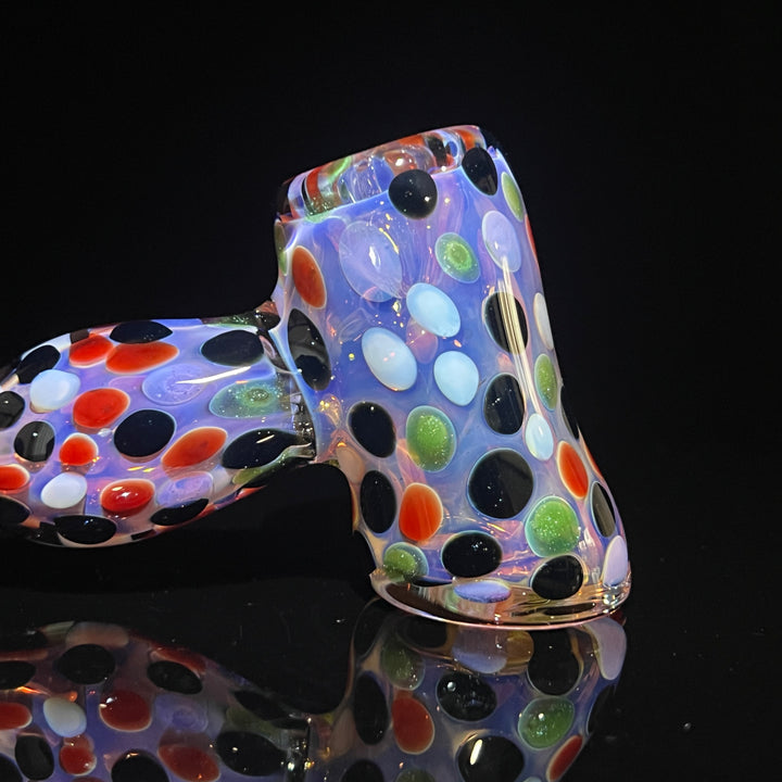 Moon Dot Inside Out Hammer Glass Pipe Tiny Mike   