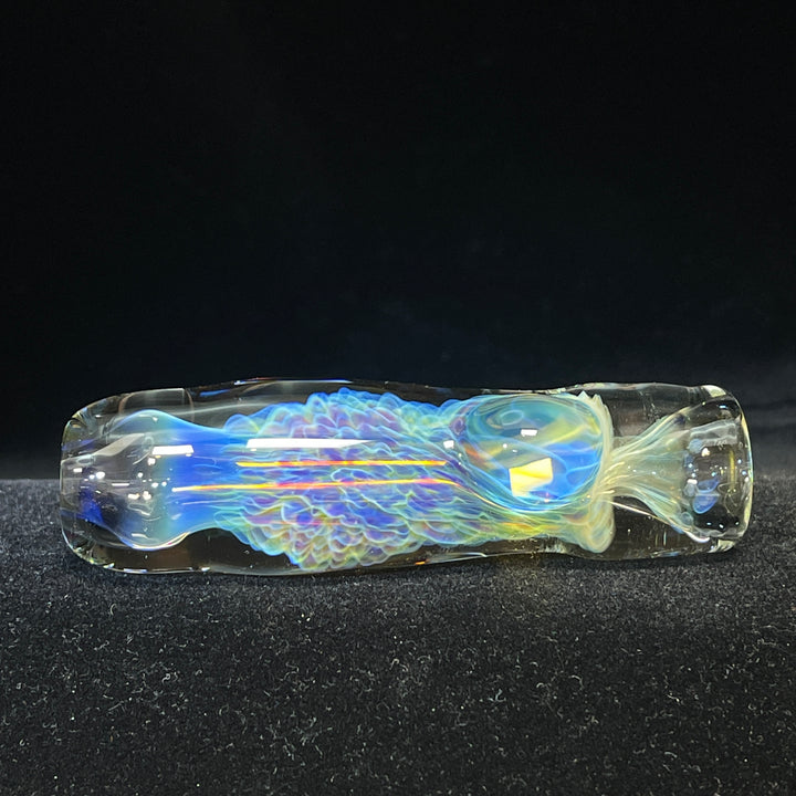 Purple Ghost Chillum Glass Pipe Tako Glass   