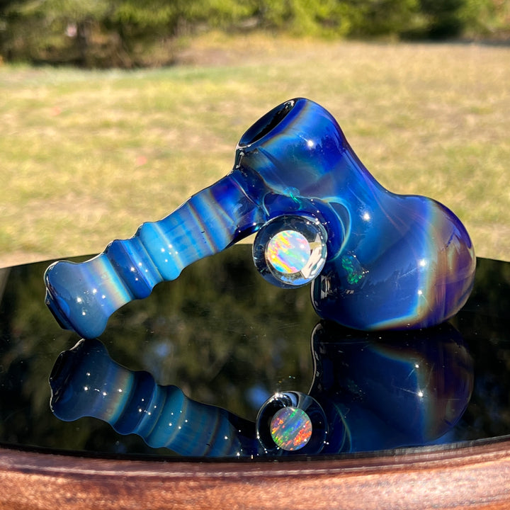 Purple Opal Bubbler Glass Pipe Tako Glass   