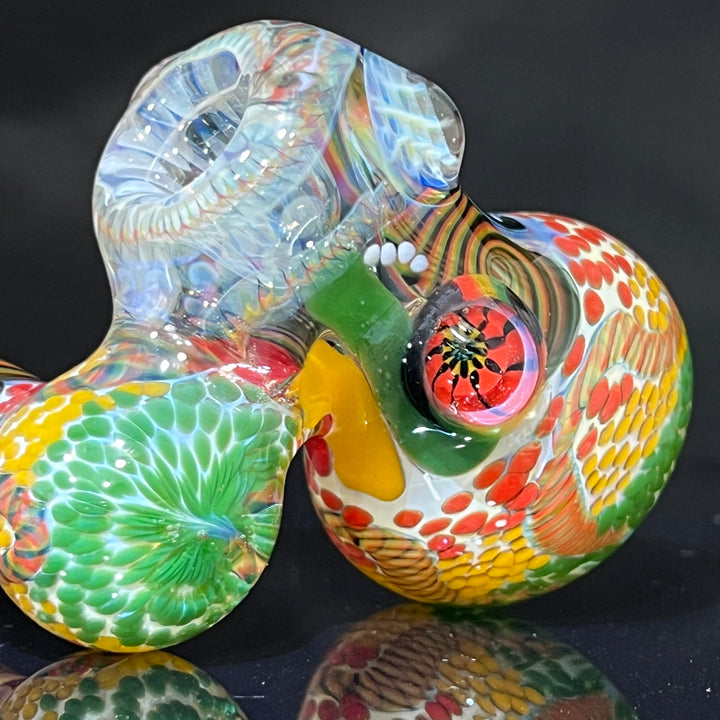 Glass Berry Cupcake Sidecar Glass Pipe Glass Berry Cupcake   