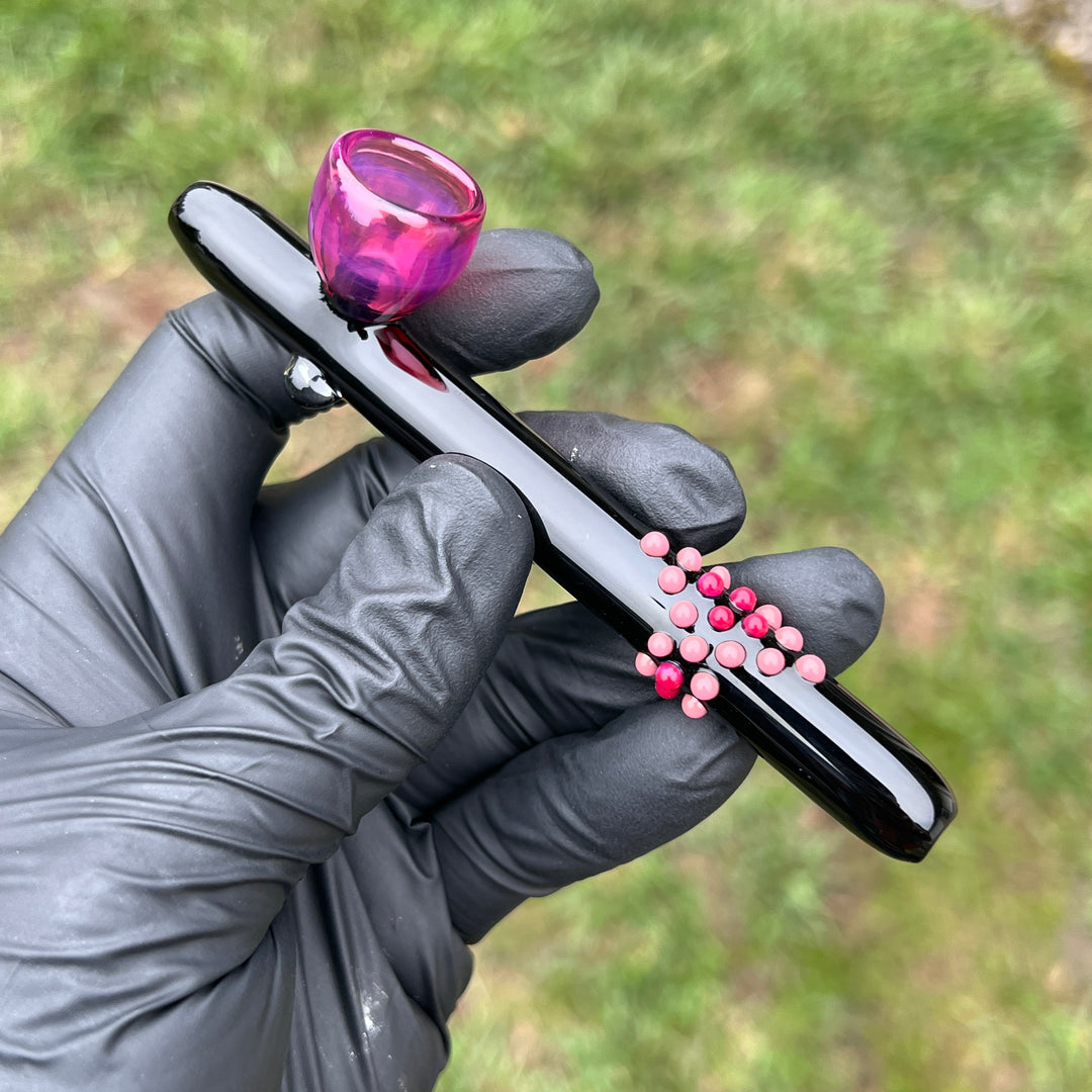 Mini Ceremonial Peace Pipe Glass Pipe Fiona Phoenix Fire   