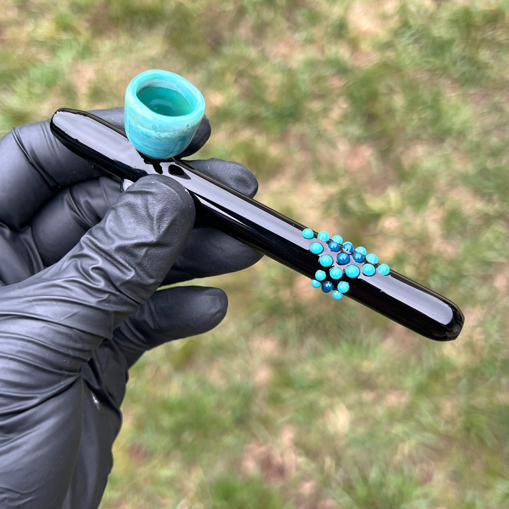 Mini Ceremonial 6 Glass Pipe Fiona Phoenix Fire   