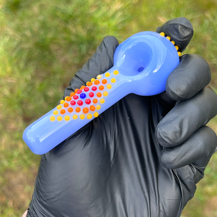 Dot Spoon Small 2 Glass Pipe Fiona Phoenix Fire   