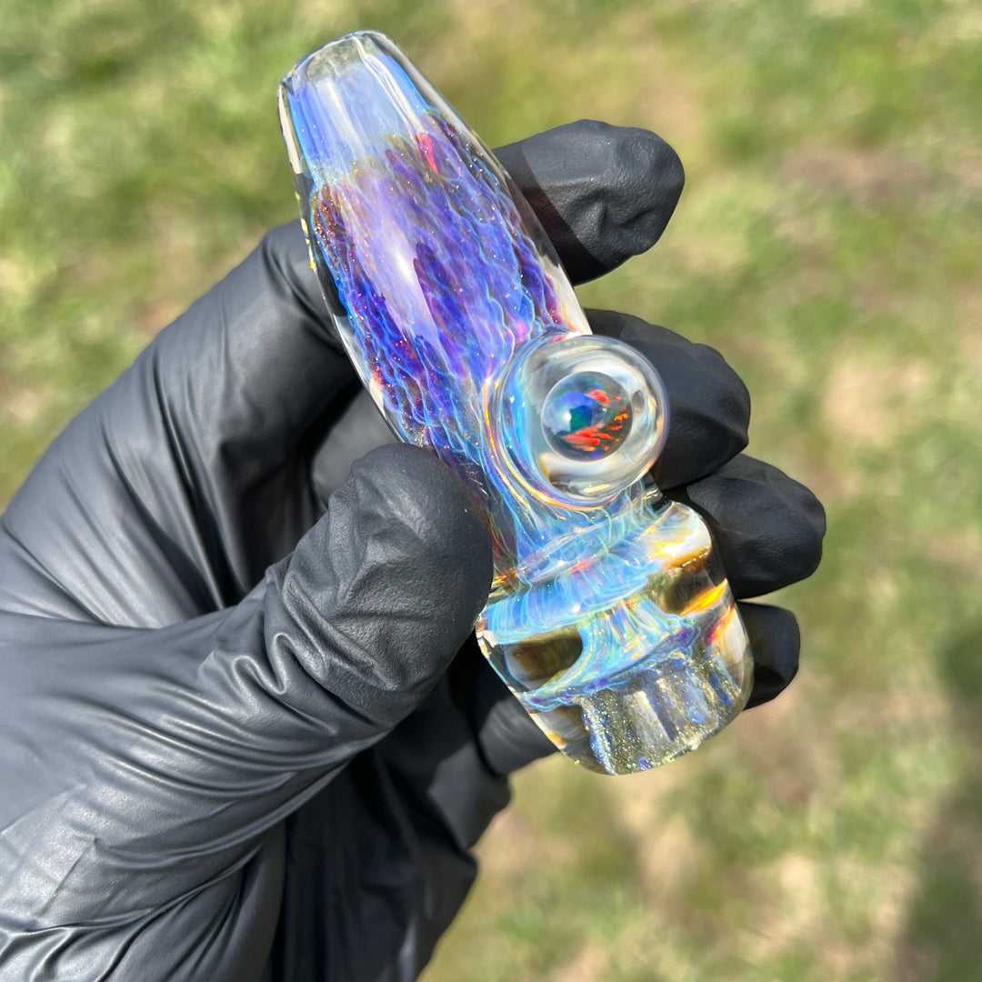 Ghost Black Planet Opal Chillum 1 Glass Pipe Tako Glass   