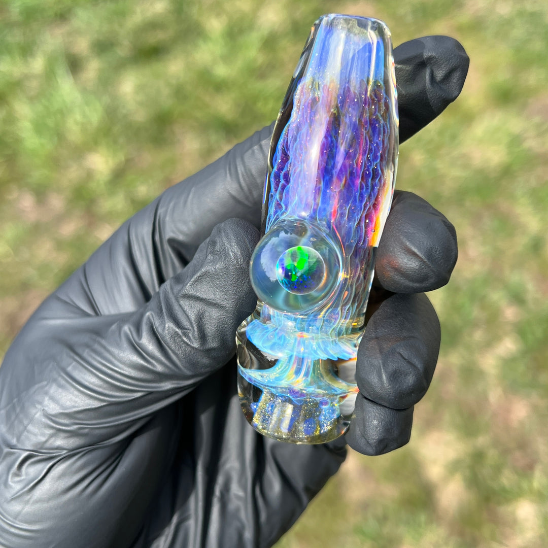 Ghost Black Planet Opal Chillum 1 Glass Pipe Tako Glass   