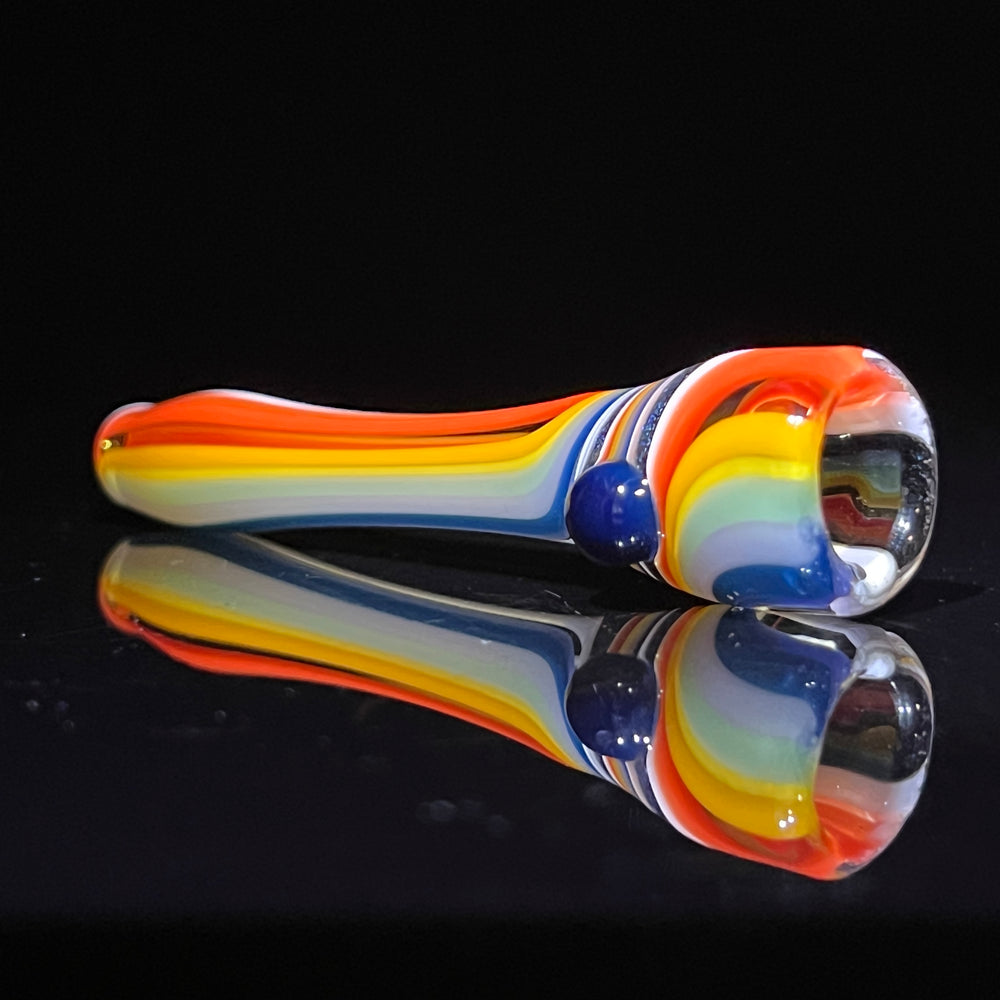 Old School Chillum 4 Glass Pipe Gladstone Glass   