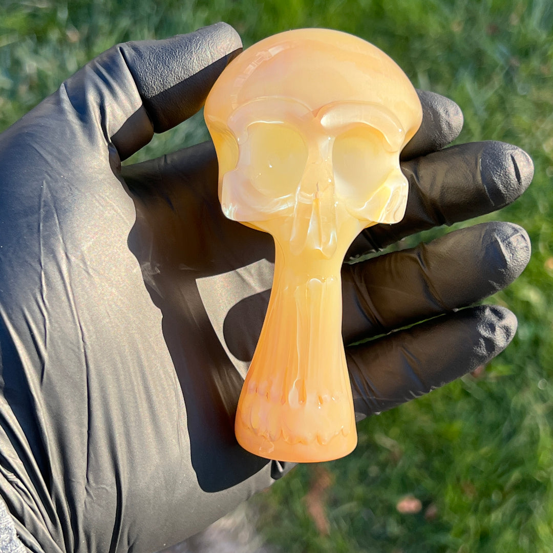 Glass Mini Skull Pipe 4 Glass Pipe Glassex   