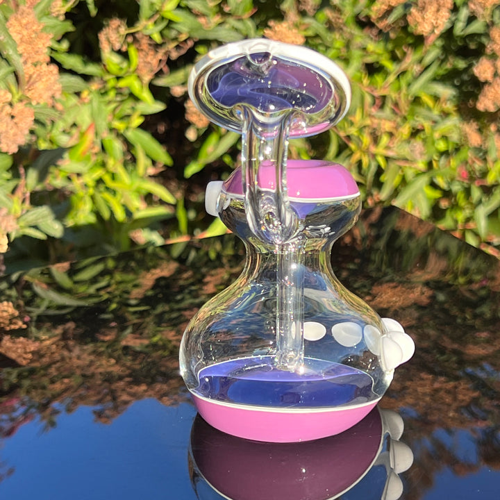 Purple on Purple Bubbler Glass Pipe Glassex   