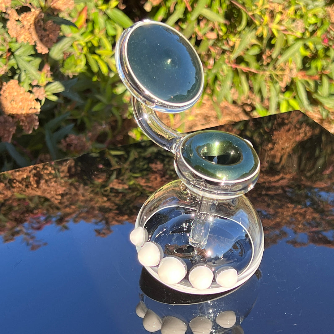 Green Sparkle Bubbler Glass Pipe Glassex   