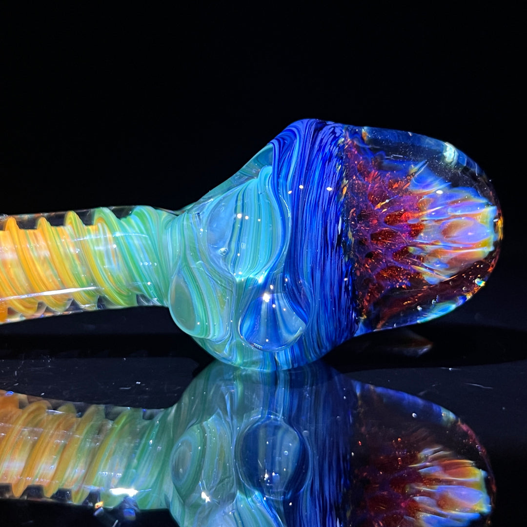 Rainbow Alien Brain Honeycomb 4 Glass Pipe Plug a Nug   
