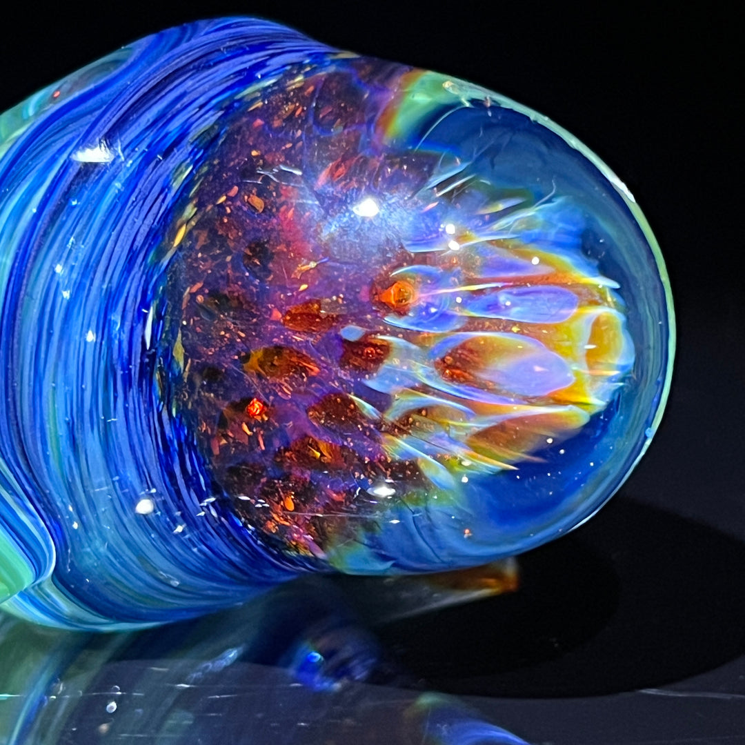 Rainbow Alien Brain Honeycomb 4 Glass Pipe Plug a Nug   