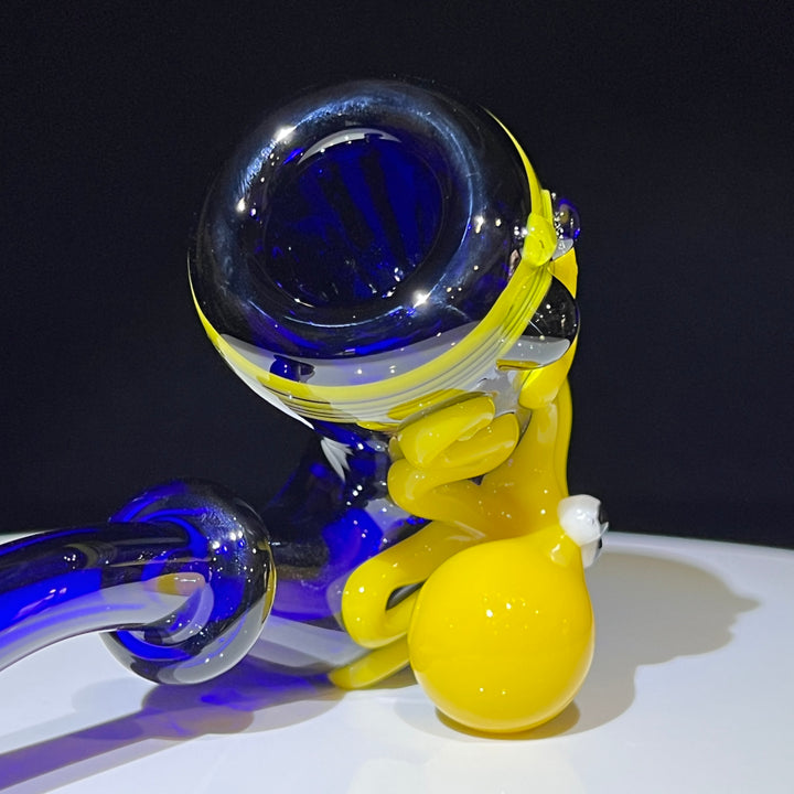 Yellow OctoLock Glass Pipe Glass Distractions   