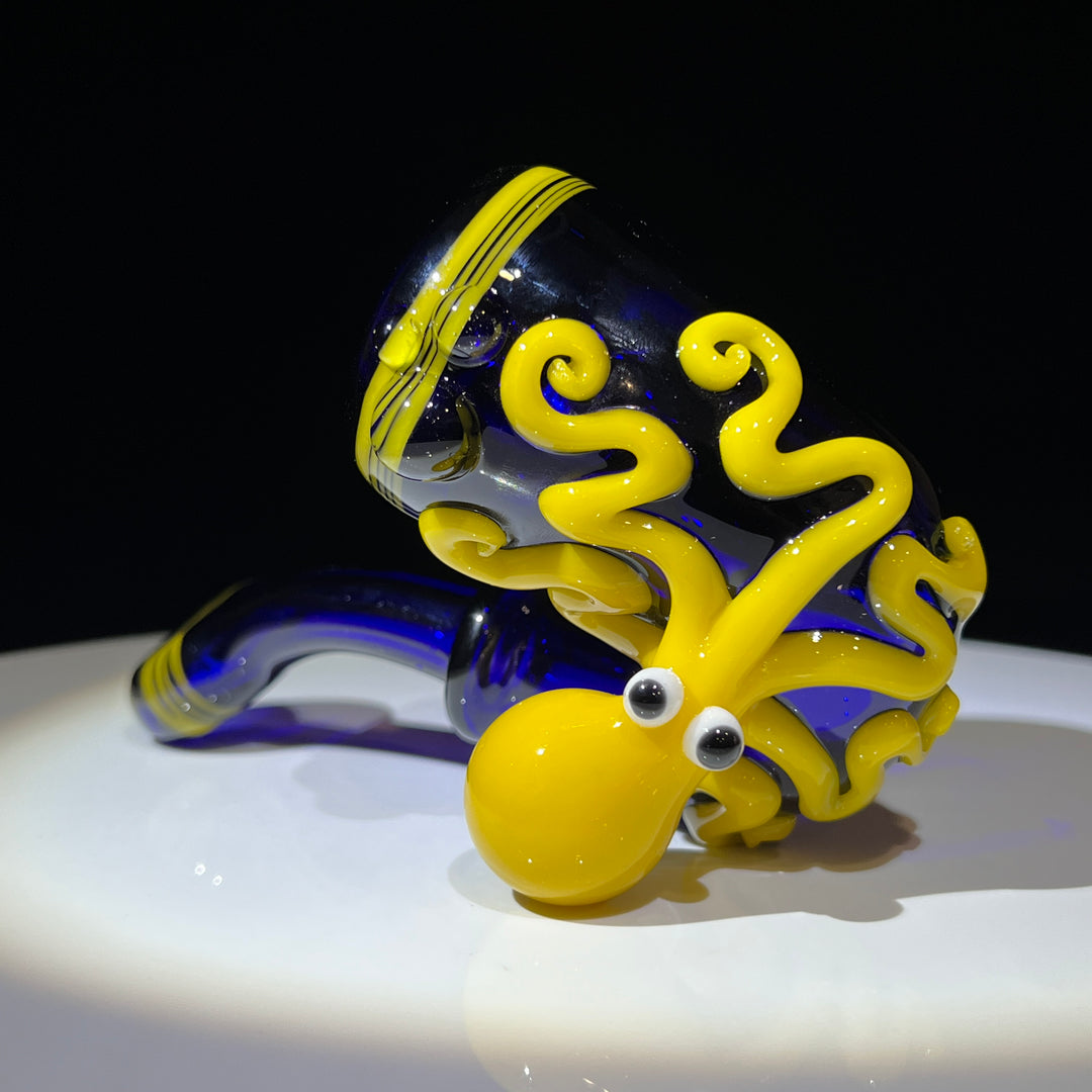 Yellow OctoLock Glass Pipe Glass Distractions   