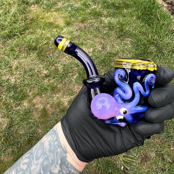 Pink Slime OctoLock Glass Pipe Glass Distractions   