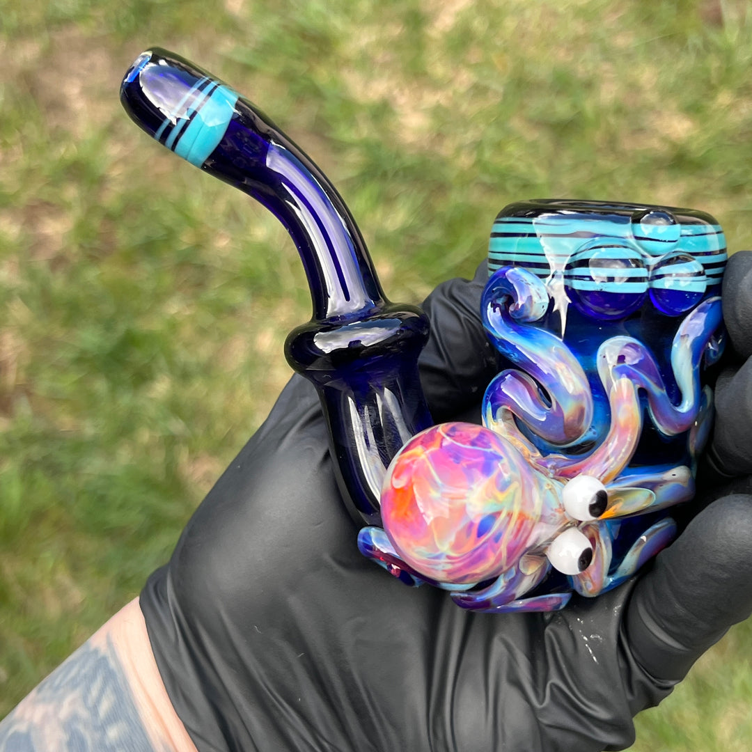 Purple OctoLock Glass Pipe Glass Distractions   