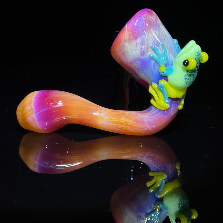 Serendipity Frog Sherlock 5 Glass Pipe Rasta Galaxy Glass   