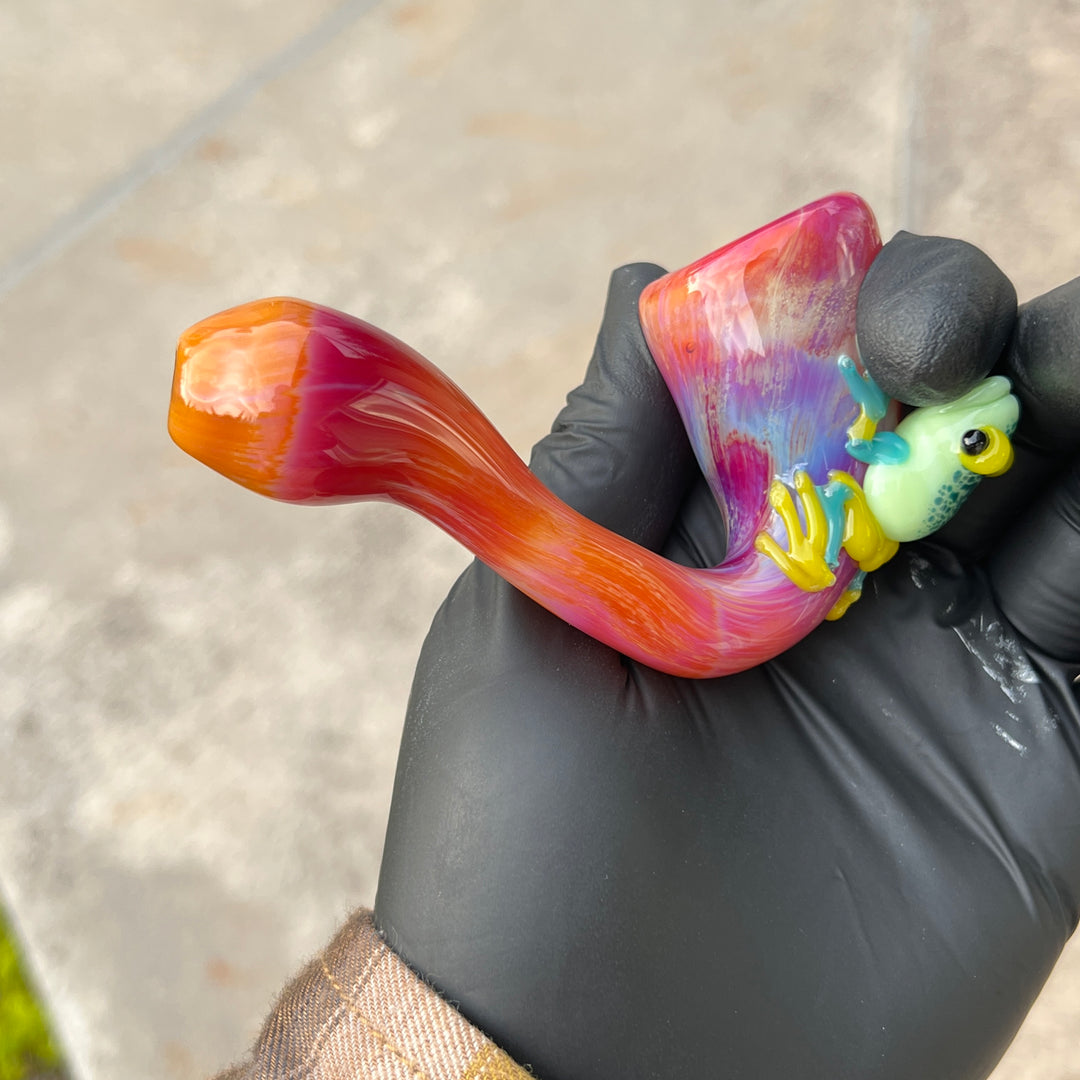 Serendipity Frog Sherlock 5 Glass Pipe Rasta Galaxy Glass   