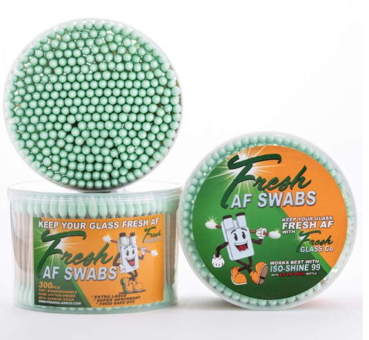 Fresh AF Cotton Swabs Cleaning Supplies Fresh Glass Co Green  
