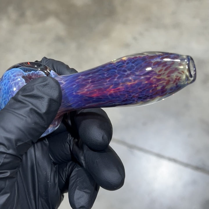 Left Handed Purple Nebula Glass Pipe 1
