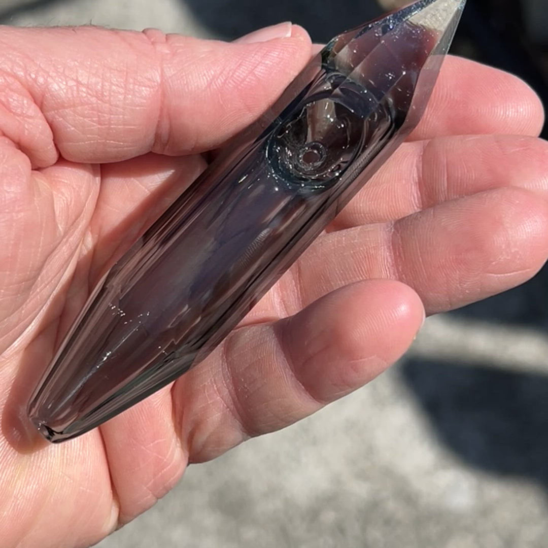 Dark Crystal Glass Pipe